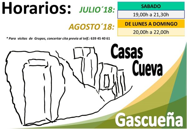 Horario Casas-cueva de GascueÃ±a